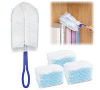 Duster Piumini Catturapolvere Piumini Cattura Polvere 30 Pezzi Magneti Antipolvere con 1 Maniglia soffice piumino per polvere, set per la pulizia di persiane, ufficio