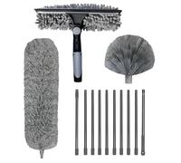Duster telescopico estensibile, Dusterr in microfibra di ciniglia lavabile | Cleaning Dusterr con manico estensibile | High Reach Duster per la pulizia di Thorough Paired, uso domestico
