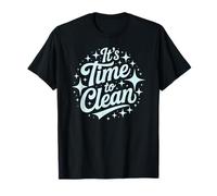 Dusting Lady Tidy Up Squad Sweep, Simpatica Spazzola da Cucina Time TO Clean Maglietta