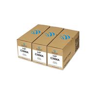 duston 3x toner nero C3906A, 06A compatibile con HP LaserJet 5L 6L