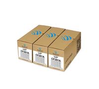 duston 3x toner nero CF281A, 81A compatibile con HP LaserJet Enterprise M604 M605 M606 M630