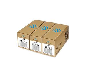 duston 3x toner nero CF281A, 81A compatibile con HP LaserJet Enterprise M604 M605 M606 M630