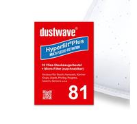 dustwave® - 10 sacchetti per aspirapolvere e filtro per Siemens Vs Z2. Serie - Z2.0, compatibili con Swirl S 67, prodotti in Germania