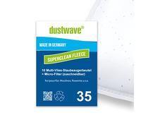 dustwave® - 10 sacchetti per filtro per aspirapolvere Rowenta WB 484720