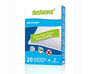 Dustwave® 20 Sacchetti per aspirapolvere in microfibra per Chromex CH 264 / CH264 - altamente efficienti con chiusura igienica - Made in Germany