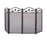 DUSTY - Parascintille Dusty 3 Ante mod. Floreale 99x61H Cm colore Nero Opaco