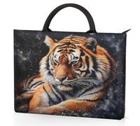 Dusviba Animal Cool Tiger Custodia per computer portatile con manici, borsa per laptop da 15,6 pollici con tasche, impermeabile, resistente agli urti, per lavoro, scuola, viaggi