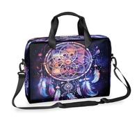 Dusviba Cosmic Starry Sky Dream Catcher Borsa per computer portatile da 40,6 cm, borsa a tracolla sottile per uomo e donna, borsa a tracolla con manico e tracolla staccabile, borsa messenger per