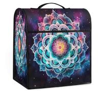 Dusviba Galaxy Space Boho Mandala copertura antipolvere per mixer macchina da caffè, copertura impermeabile in poliestere per elettrodomestici da cucina con manico e tasche portaoggetti, copertura