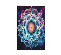 Dusviba Galaxy Space Boho Mandala Waffle Asciugamani da cucina in microfibra super assorbenti ad asciugatura rapida strofinacci da cucina morbidi senza lanugine asciugamani per la pulizia con passante