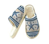 Dusviba Pantofole vintage a forma di stella marina Stirpe per interni per donne e uomini, calde pantofole foderate in peluche, scarpe da camera da letto con spessa suola antiscivolo in EVA, comode