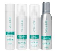 dusy professional Envité Set completo Volume (shampoo 250 ml + spray nutriente 200 ml + spray volumizzante 200 ml + mousse 200 ml)