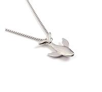 DUTACK Charm Blue Whale Jumping Ciondolo Collana Alla Moda Uomini e Donne Semplice Collana Maglione Catena Accessori gioielli, Acciaio inossidabile