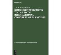Dutch contributions to the Sixth International Congress of Sl (Copertina rigida)