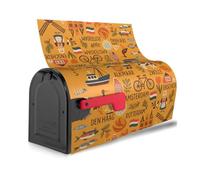 Dutch Culture Symbols Map Des Print Fashion copertura cassetta postale magnetica copertura impermeabile unico facile installazione
