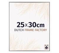 Dutch Frame Factory - Cornice 25x30 cm - Argento Lucente - Cornice per foto in Plastica con vetro plastico Antiriflesso - Cornice portafoto 25x30 cm - Easy