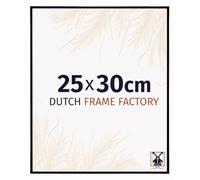 Dutch Frame Factory - Cornice 25x30 cm - Nero Opaco - Cornice per foto in Plastica con vetro plastico Antiriflesso - Cornice portafoto 25x30 cm - Easy