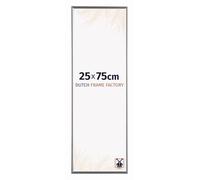 Dutch Frame Factory - Cornice 25x75 cm - Argento Lucente - Cornice per foto in Plastica con vetro plastico Antiriflesso - Cornice portafoto 25x75 cm - Easy