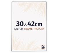 Dutch Frame Factory - Cornice 30x42 cm - Nero Opaco - Cornice per foto in Plastica con vetro plastico Antiriflesso - Cornice portafoto 30x42 cm - Easy