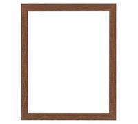 Dutch Frame Factory - Cornice 35x45 cm - Noce - Cornice per foto in MDF con vetro plastico Antiriflesso - Cornice portafoto 35x45 cm - Colonia