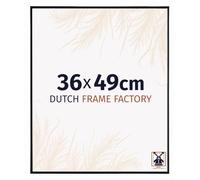 Dutch Frame Factory - Cornice 36x49 cm - Nero Lucente - Cornice per foto in Plastica con vetro plastico Antiriflesso - Cornice portafoto 36x49 cm - Easy