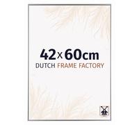 Dutch Frame Factory - Cornice 42x60 cm - Argento Lucente - Cornice per foto in Plastica con vetro plastico Antiriflesso - Cornice portafoto 42x60 cm - Easy