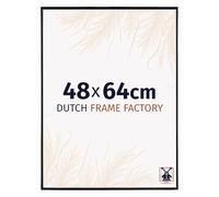 Dutch Frame Factory - Cornice 48x64 cm - Nero Lucente - Cornice per foto in Plastica con vetro plastico Antiriflesso - Cornice portafoto 48x64 cm - Easy
