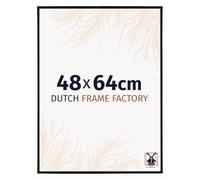 Dutch Frame Factory - Cornice 48x64 cm - Nero Opaco - Cornice per foto in Plastica con vetro plastico Antiriflesso - Cornice portafoto 48x64 cm - Easy