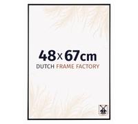 Dutch Frame Factory - Cornice 48x67 cm - Nero Lucente - Cornice per foto in Plastica con vetro plastico Antiriflesso - Cornice portafoto 48x67 cm - Easy