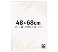 Dutch Frame Factory - Cornice 48x68 cm - Argento Lucente - Cornice per foto in Plastica con vetro plastico Antiriflesso - Cornice portafoto 48x68 cm - Easy