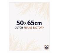 Dutch Frame Factory - Cornice 50x65 cm - Bianco Lucente - Cornice per foto in Plastica con vetro plastico Antiriflesso - Cornice portafoto 50x65 cm - Easy