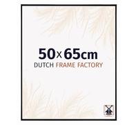 Dutch Frame Factory - Cornice 50x65 cm - Nero Lucente - Cornice per foto in Plastica con vetro plastico Antiriflesso - Cornice portafoto 50x65 cm - Easy