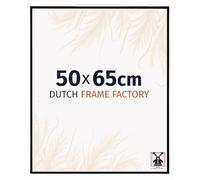 Dutch Frame Factory - Cornice 50x65 cm - Nero Opaco - Cornice per foto in Plastica con vetro plastico Antiriflesso - Cornice portafoto 50x65 cm - Easy