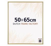 Dutch Frame Factory - Cornice 50x65 cm - Oro - Cornice per foto in Plastica con vetro plastico Antiriflesso - Cornice portafoto 50x65 cm - Angers