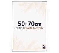 Dutch Frame Factory - Cornice 50x70 cm - Nero Lucente - Cornice per foto in Plastica con vetro plastico Antiriflesso - Cornice portafoto 50x70 cm - Easy