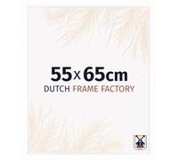 Dutch Frame Factory - Cornice 55x65 cm - Bianco Lucente - Cornice per foto in Plastica con vetro plastico Antiriflesso - Cornice portafoto 55x65 cm - Easy