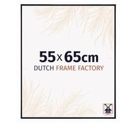 Dutch Frame Factory - Cornice 55x65 cm - Nero Lucente - Cornice per foto in Plastica con vetro plastico Antiriflesso - Cornice portafoto 55x65 cm - Easy
