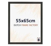 Dutch Frame Factory - Cornice 55x65 cm - Nero Opaco - Cornice per foto in MDF con vetro plastico Antiriflesso - Cornice portafoto 55x65 cm - Benno