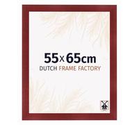 Dutch Frame Factory - Cornice 55x65 cm - Vino Rosso Spazzato - Cornice per foto in MDF con vetro plastico Antiriflesso - Cornice portafoto 55x65 cm - Praag