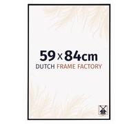 Dutch Frame Factory - Cornice 59x84 cm - Nero Opaco - Cornice per foto in Plastica con vetro plastico Antiriflesso - Cornice portafoto 59x84 cm - Easy