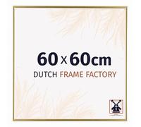 Dutch Frame Factory - Cornice 60x60 cm - Oro - Cornice per foto in Plastica con vetro plastico Antiriflesso - Cornice portafoto 60x60 cm - Easy
