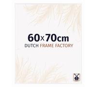 Dutch Frame Factory - Cornice 60x70 cm - Bianco Lucente - Cornice per foto in Plastica con vetro plastico Antiriflesso - Cornice portafoto 60x70 cm - Easy