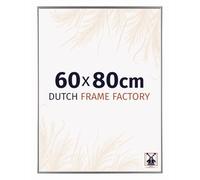 Dutch Frame Factory - Cornice 60x80 cm - Argento Lucente - Cornice per foto in Plastica con vetro plastico Antiriflesso - Cornice portafoto 60x80 cm - Easy