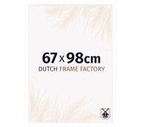 Dutch Frame Factory - Cornice 67x98 cm - Bianco Lucente - Cornice per foto in Plastica con vetro plastico Antiriflesso - Cornice portafoto 67x98 cm - Easy