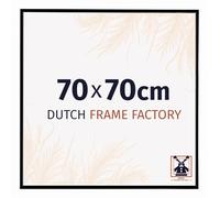 Dutch Frame Factory - Cornice 70x70 cm - Nero Opaco - Cornice per foto in Plastica con vetro plastico Antiriflesso - Cornice portafoto 70x70 cm - Easy