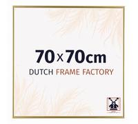 Dutch Frame Factory - Cornice 70x70 cm - Oro - Cornice per foto in Plastica con vetro plastico Antiriflesso - Cornice portafoto 70x70 cm - Easy