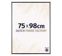 Dutch Frame Factory - Cornice 75x98 cm - Nero Lucente - Cornice per foto in Plastica con vetro plastico Antiriflesso - Cornice portafoto 75x98 cm - Easy