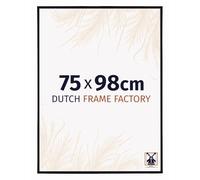 Dutch Frame Factory - Cornice 75x98 cm - Nero Opaco - Cornice per foto in Plastica con vetro plastico Antiriflesso - Cornice portafoto 75x98 cm - Easy