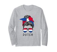Dutch Girl Dutch Heritage Netherlands Flag Maglia a Manica