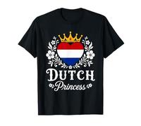 Dutch Princess Netherlands Flag Proud Dutch Girl Maglietta